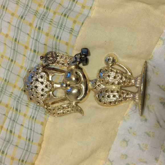 1980s TORINO Poodle Dog Earring Holder Stand Vintage Signed - Picture 4 of 10